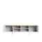 Manhattan Comfort Winston 70.86 TV Stand with 6 Shelves in White and Cinnamon 223851 - alternate 3